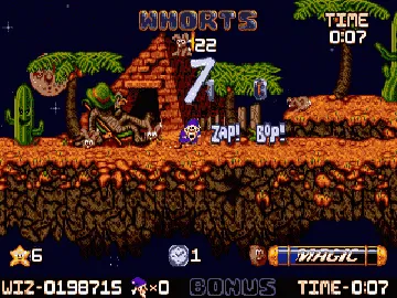 Wiz'n'Liz (USA) screen shot game playing